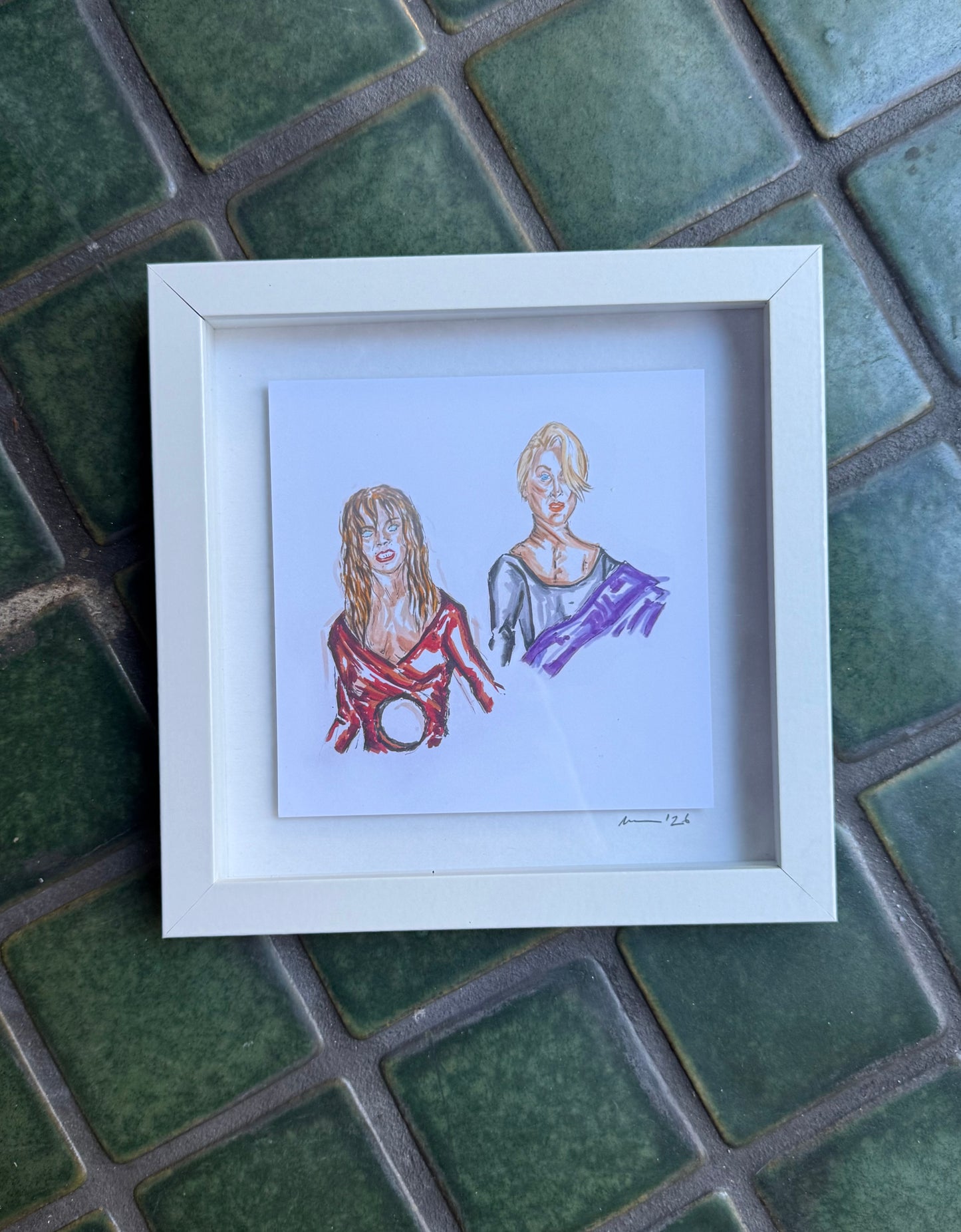 Death Becomes Her framed print (8x8)
