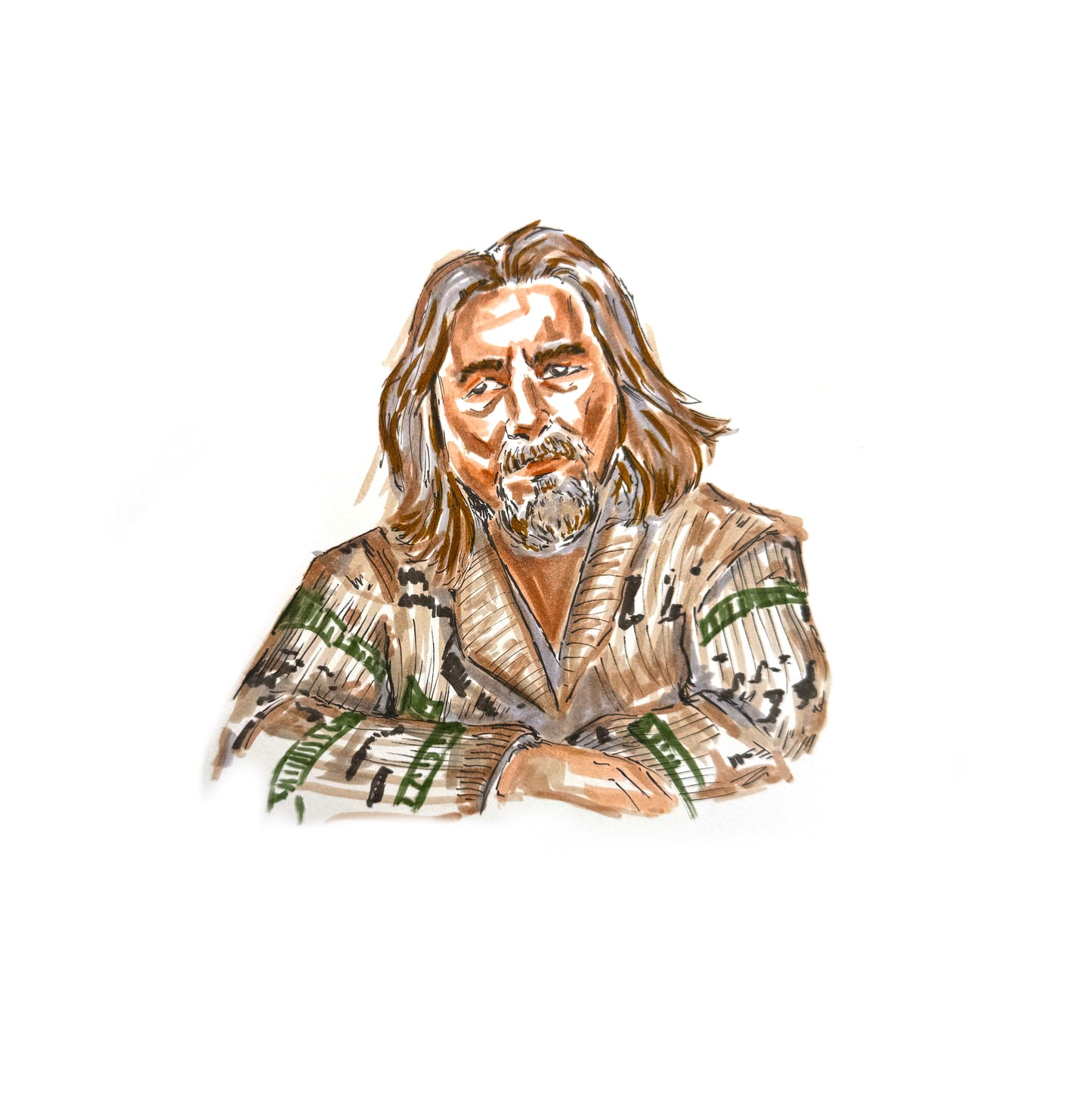 THE BIG LEBOWSKI framed print (8x8)