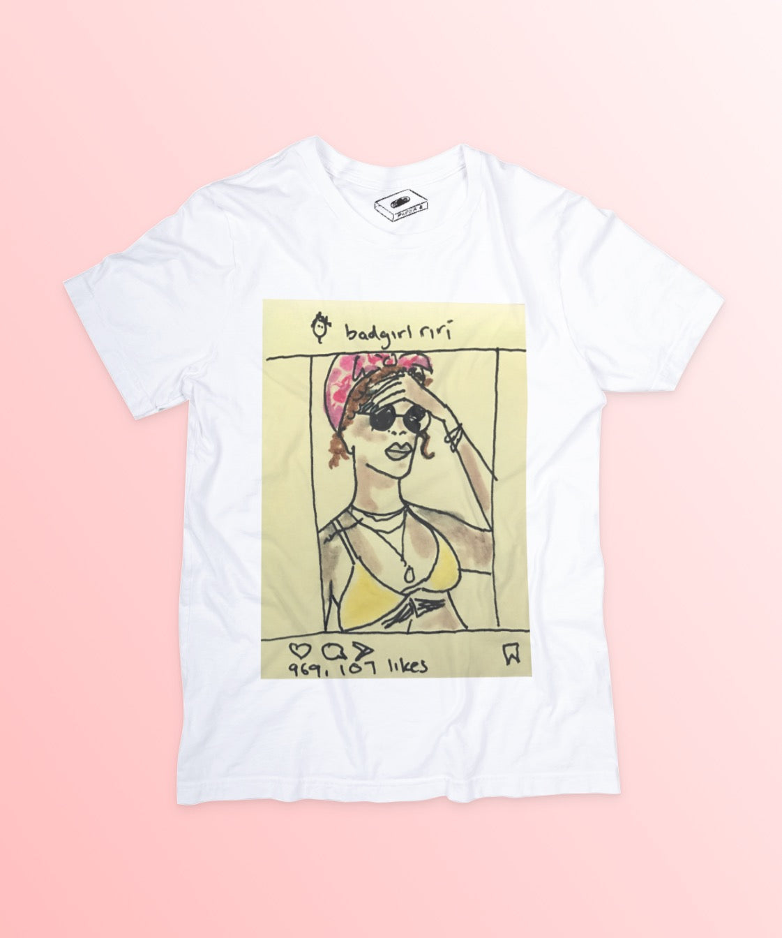Rihanna Instagram Illustration T-Shirt | PAPER 8
