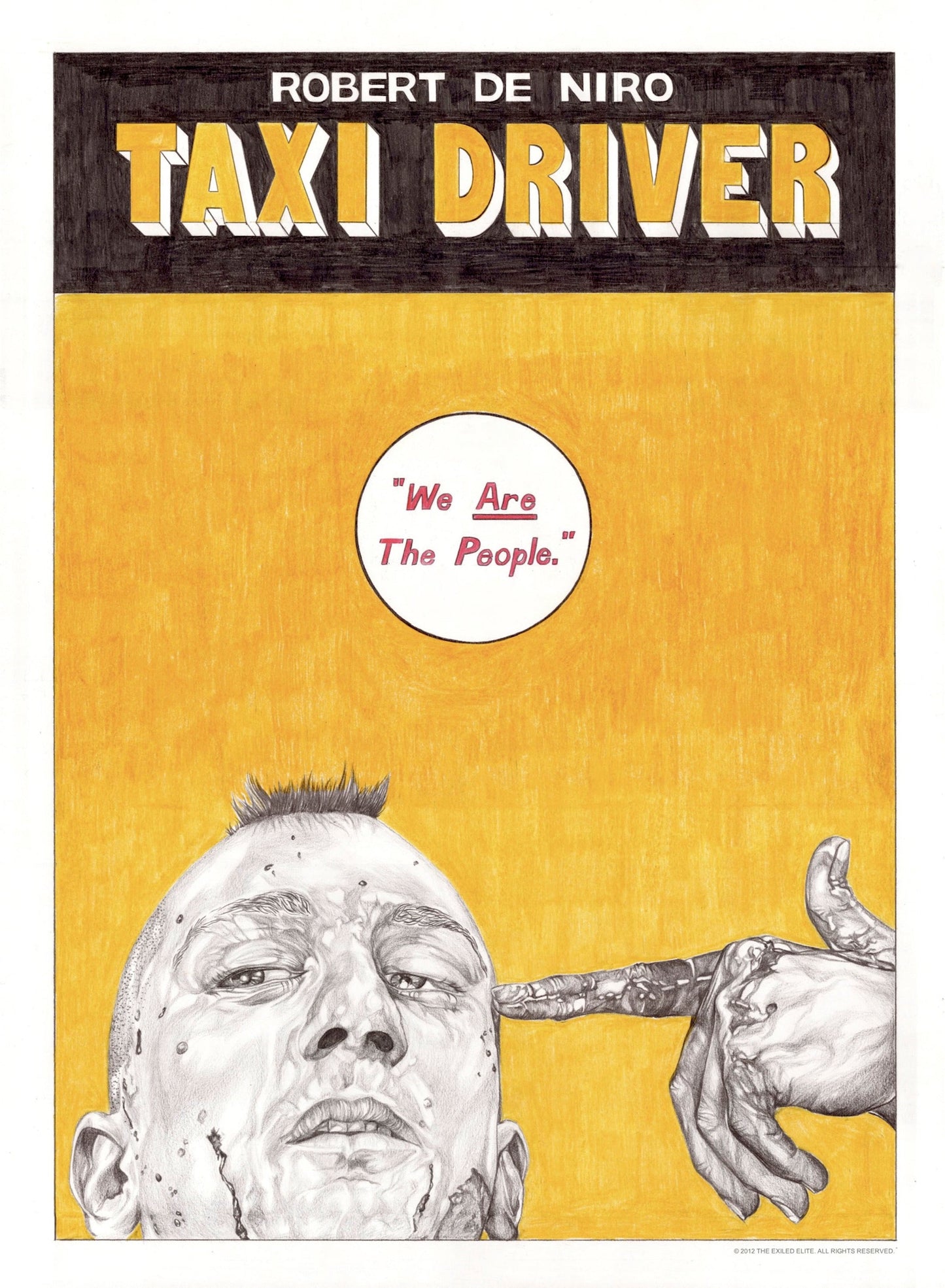 Taxi Driver PRINT (12 x 16) - Art Print