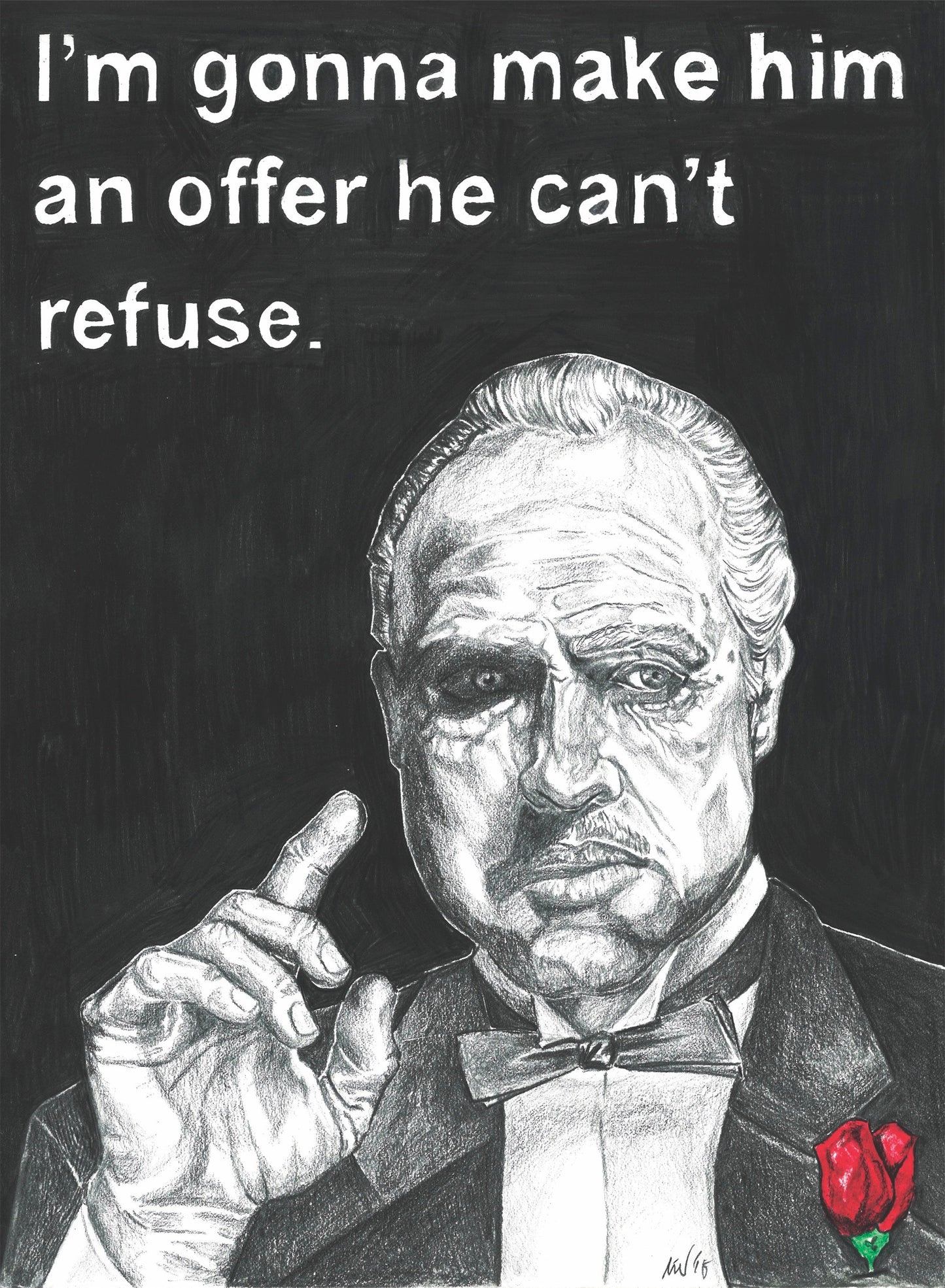 The Godfather PRINT (12 x 16) - Art Print