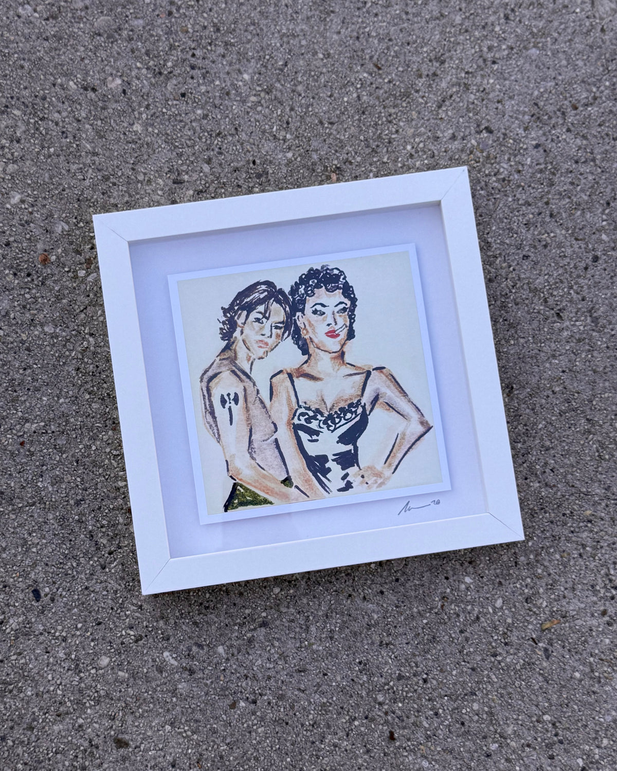 BOUND framed print (8x8)