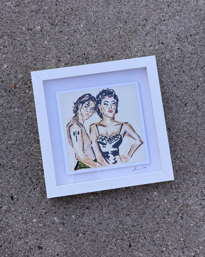 BOUND framed print (8x8)
