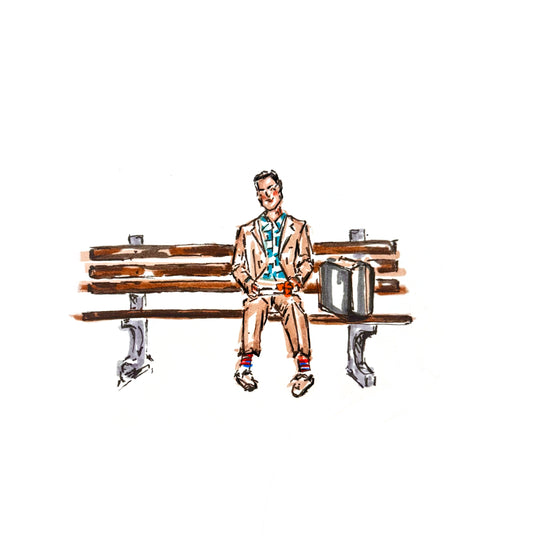 FORREST GUMP framed print (8x8)
