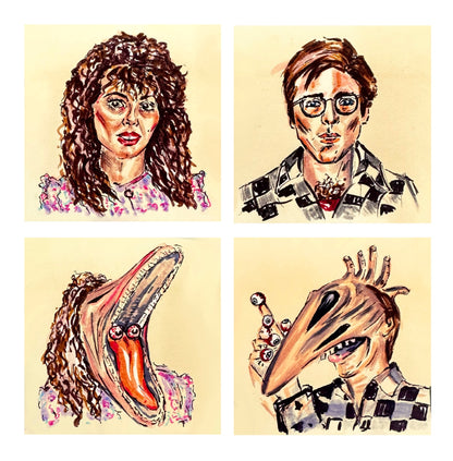 BEETLEJUICE framed print (8x8)