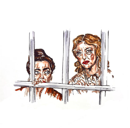BABY JANE framed print (8x8)