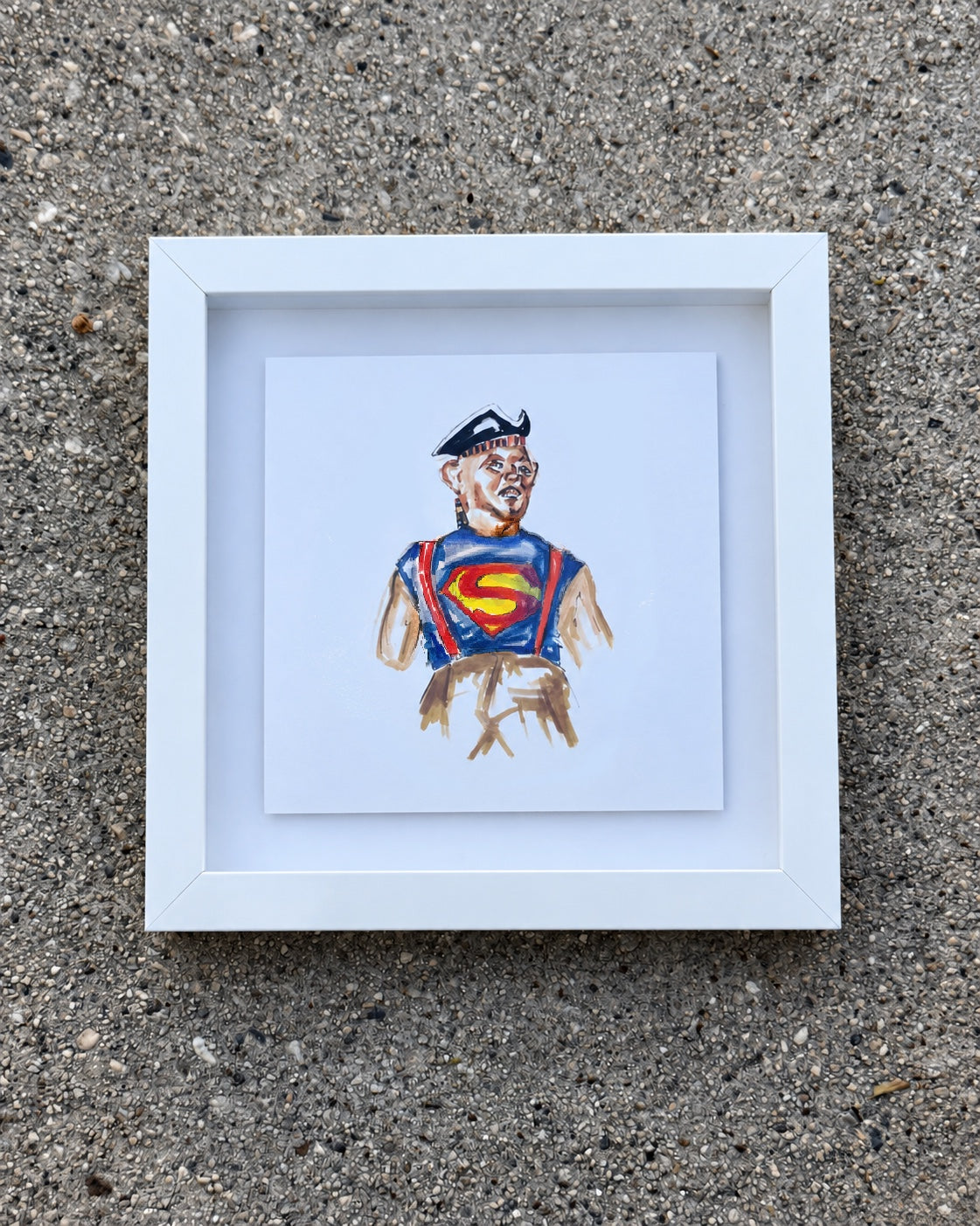 THE GOONIES framed print (8x8)