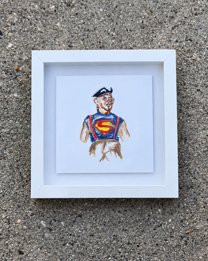 THE GOONIES framed print (8x8)