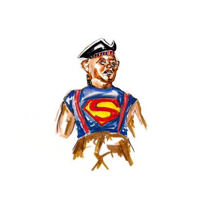 THE GOONIES framed print (8x8)