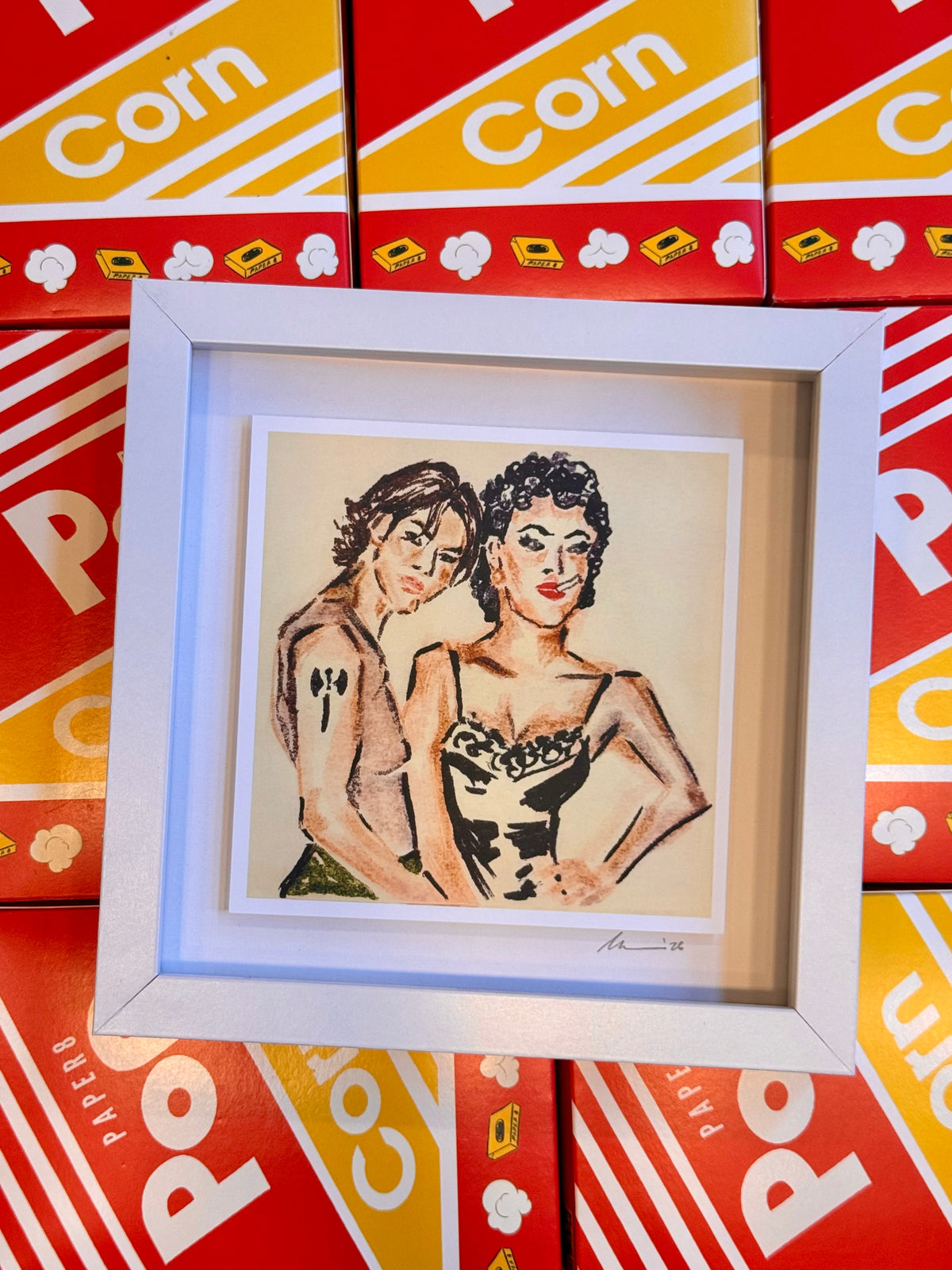 BOUND framed print (8x8)