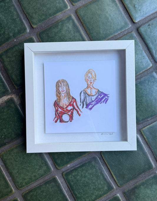 Death Becomes Her framed print (8x8)