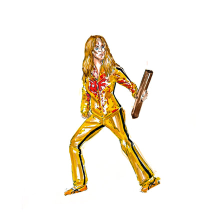 KILL BILL framed print (8x8)