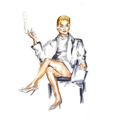 BASIC INSTINCT framed print (8x8)