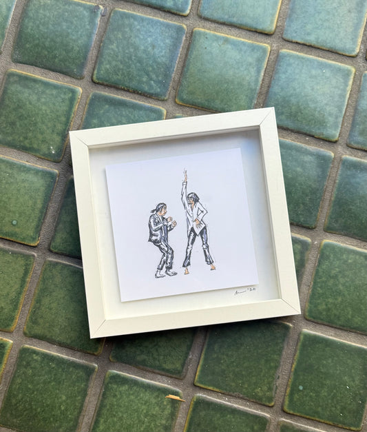 Pulp Fiction framed print (8x8)