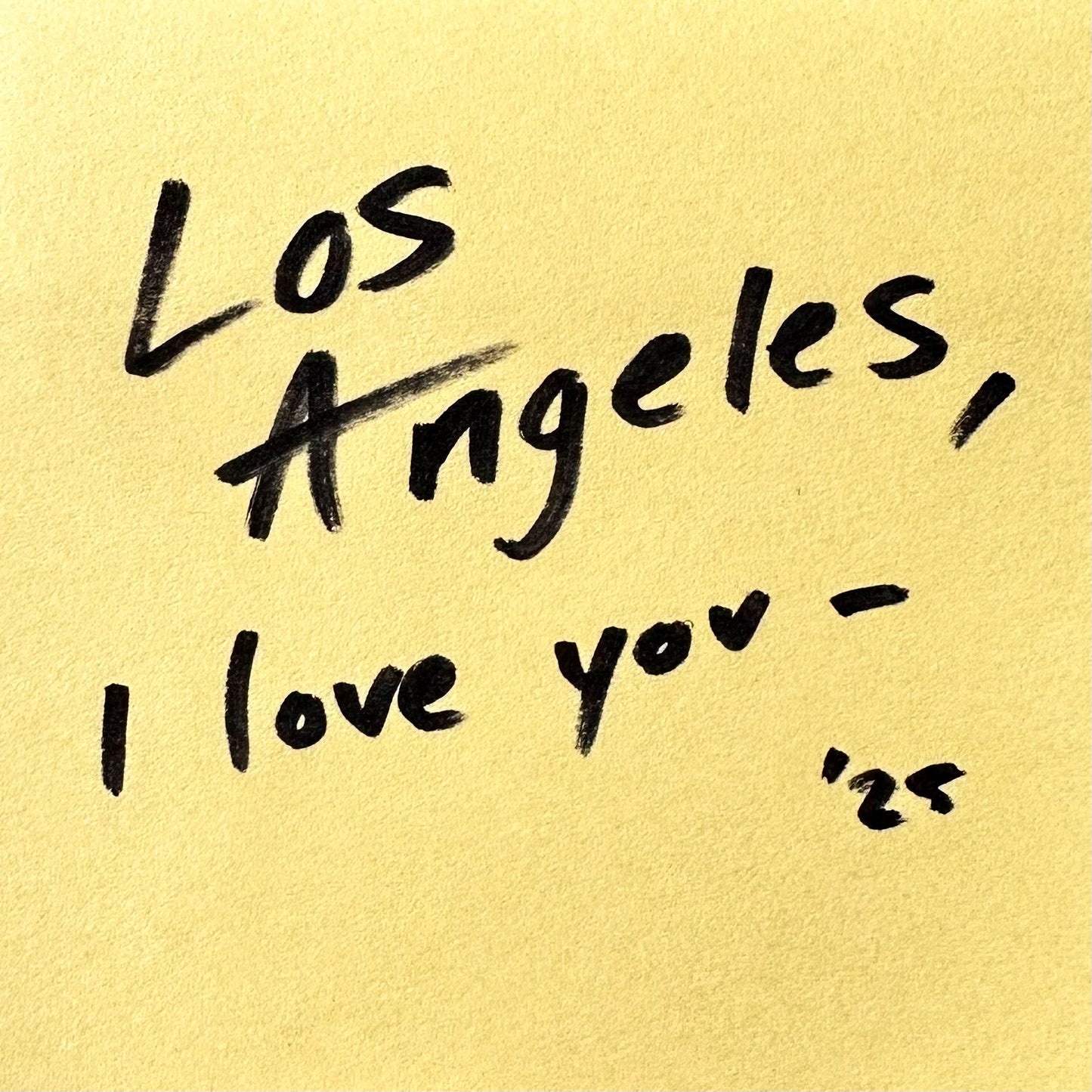 LOS ANGELES I love you -