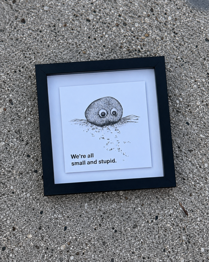 EVERYTHING EVERYWHERE framed print (8x8)