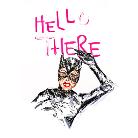 CATWOMAN framed print (8x8)