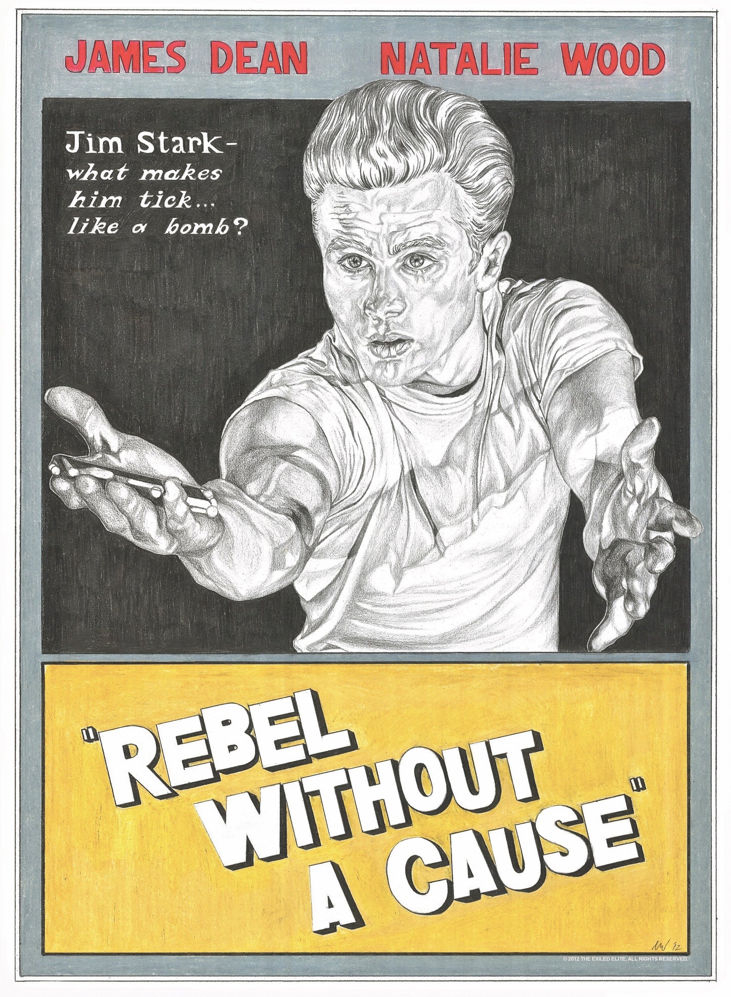 Rebel Without A Cause PRINT (12 x 16)