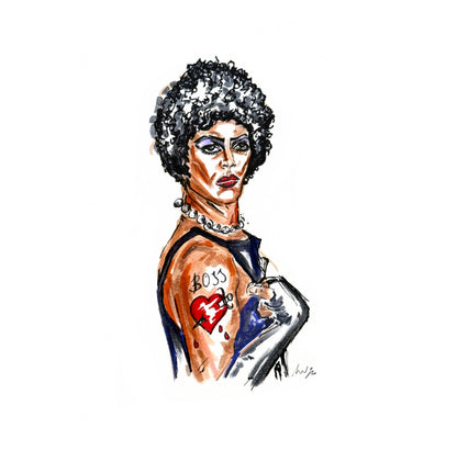 ROCKY HORROR PICTURE SHOW framed print (8x8)