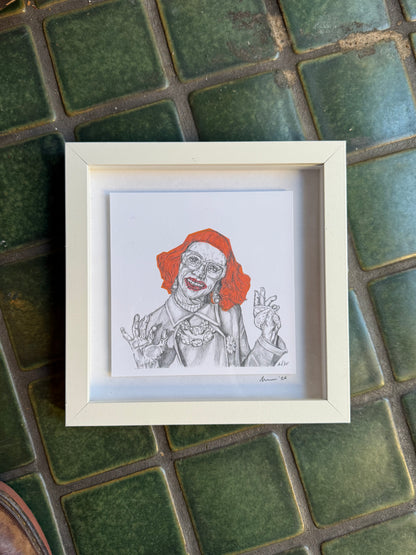 Weapons AUNT GLADYS framed print (8x8)