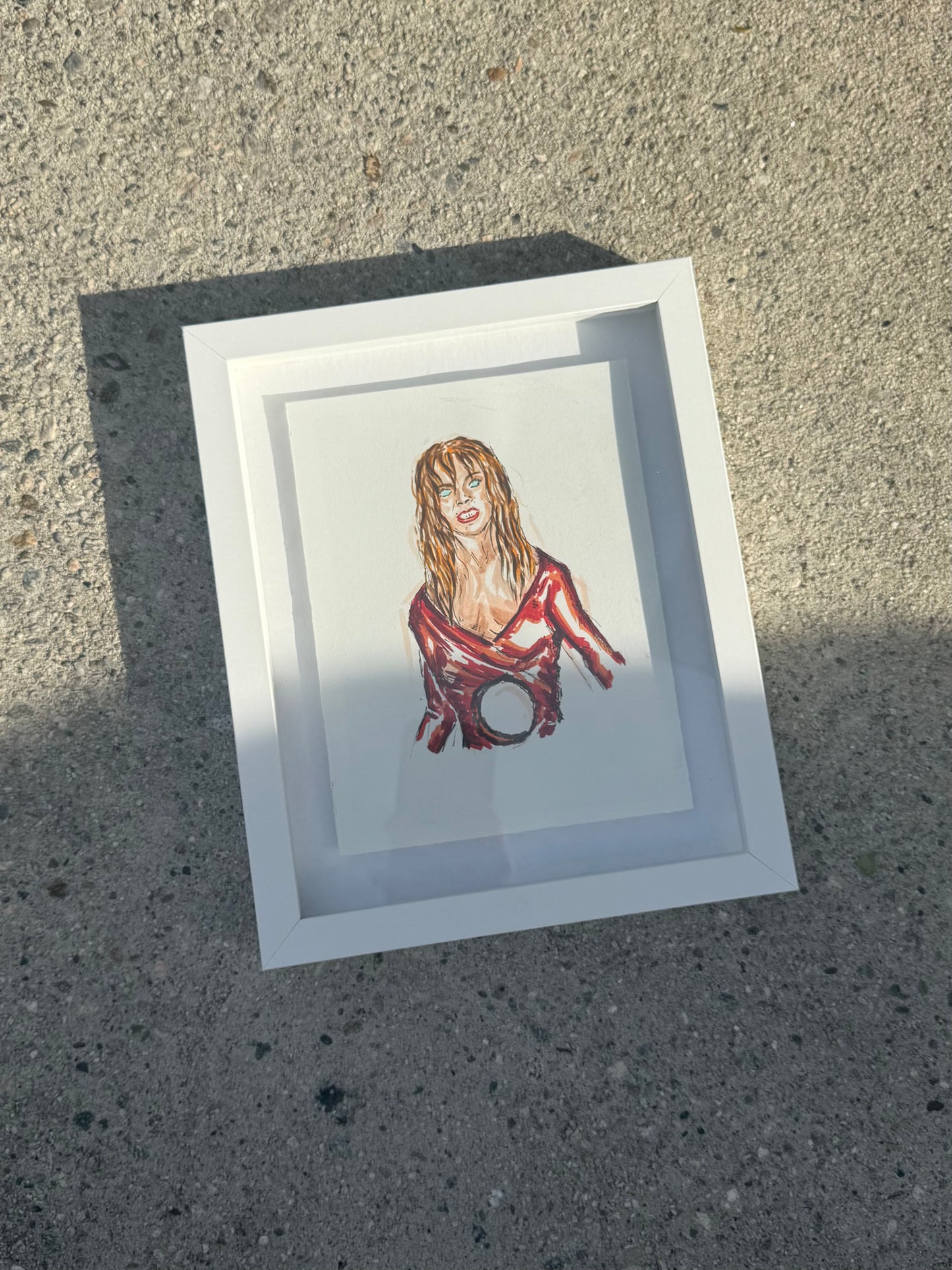 Original DEATH BECOMES HER drawings x2