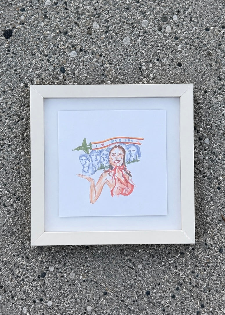 DROP DEAD GORGEOUS framed print (8x8)