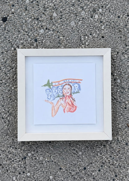 DROP DEAD GORGEOUS framed print (8x8)