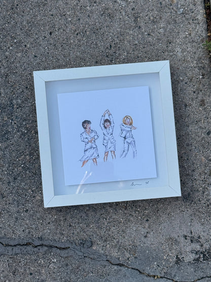 THE FIRST WIVES CLUB framed print (8x8)