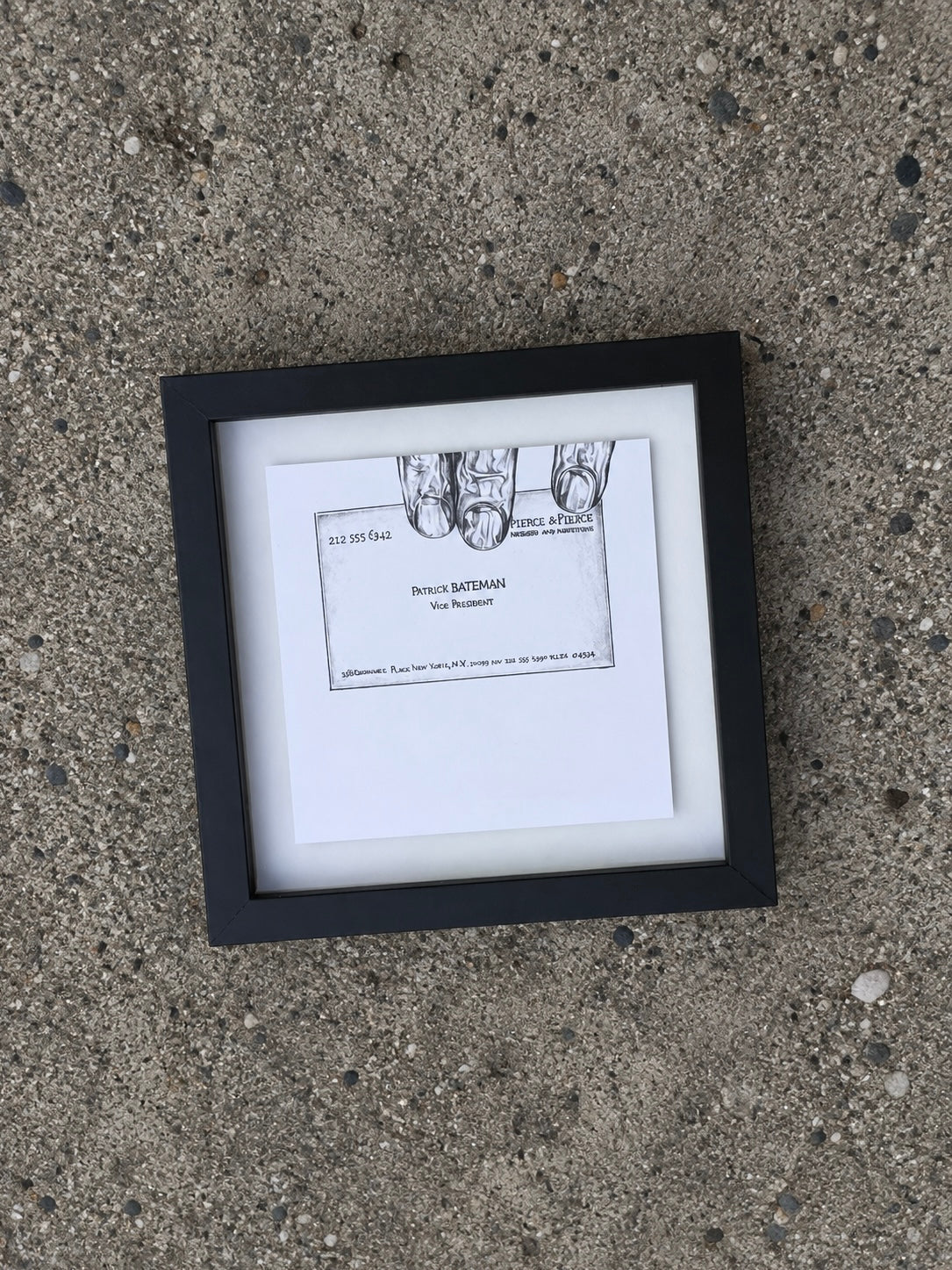 AMERICAN PSYCHO framed print (8x8)