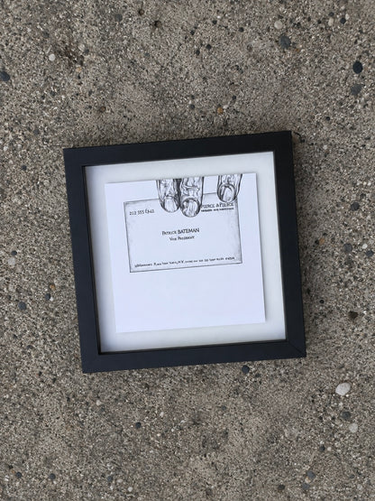 AMERICAN PSYCHO framed print (8x8)