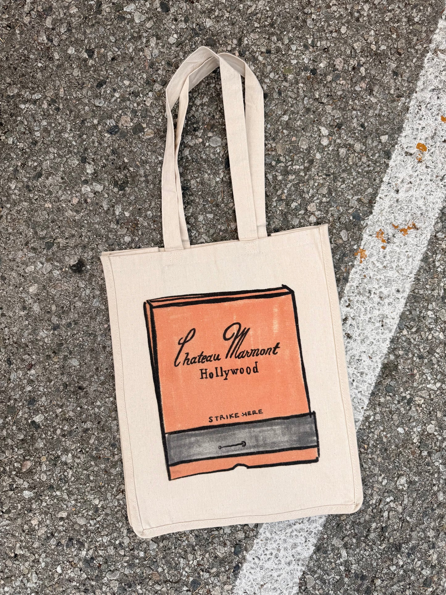 The Chateau Marmont MATCHBOOK tote bag