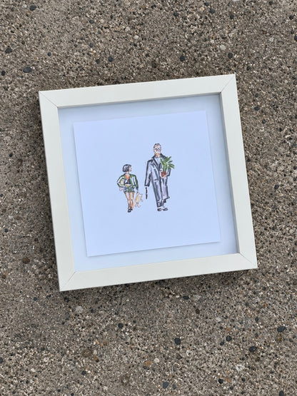 LEON THE PROFESSIONAL framed print (8x8)