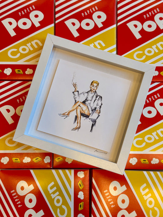 BASIC INSTINCT framed print (8x8)
