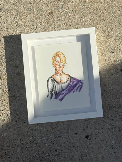 Original DEATH BECOMES HER drawings x2