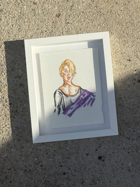 Original DEATH BECOMES HER drawings x2