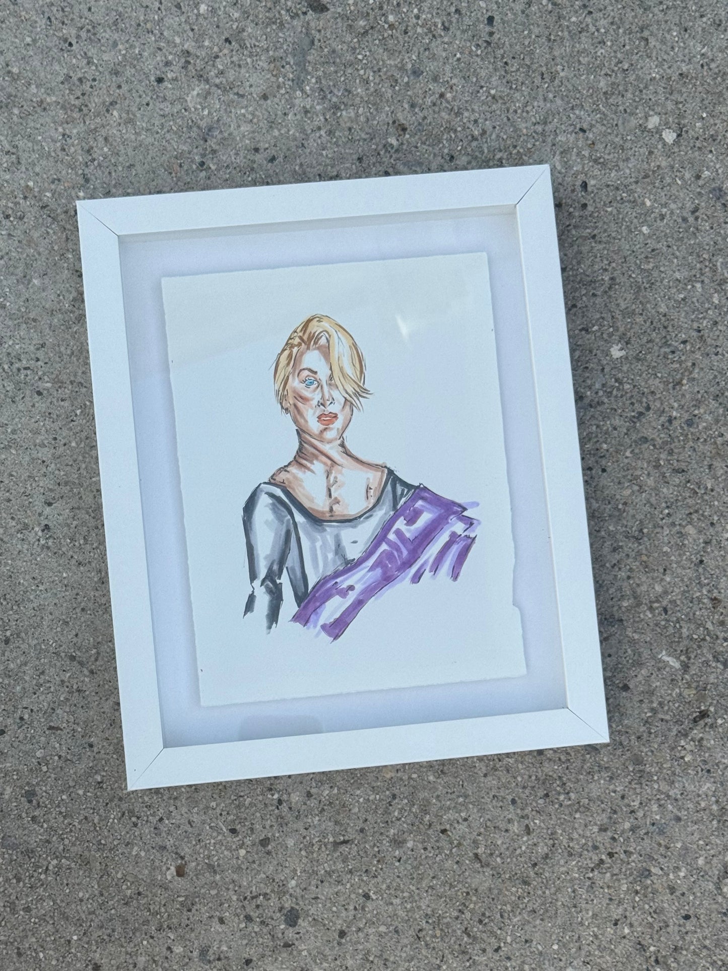 Original DEATH BECOMES HER drawings x2