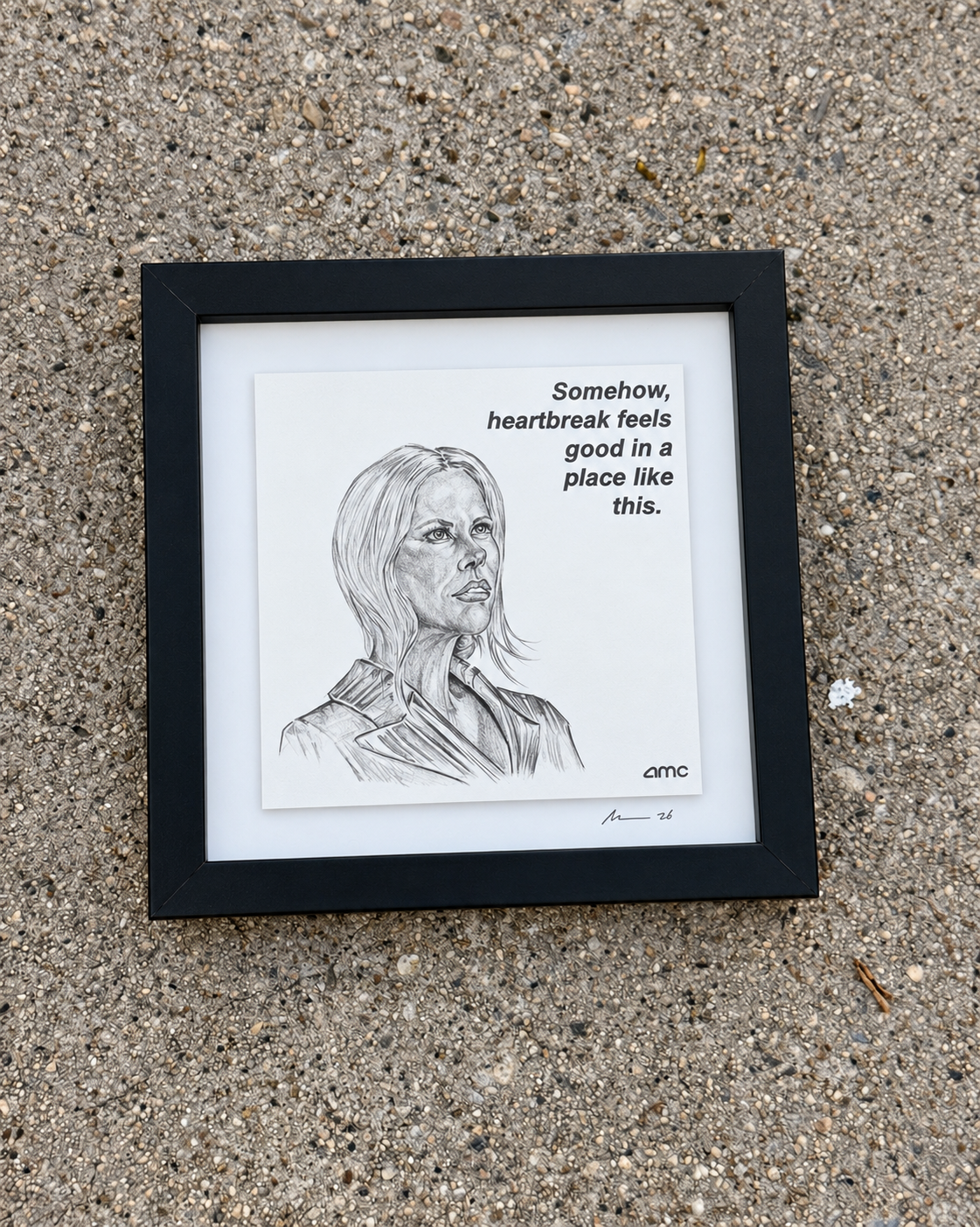 AMC Nicole Kidman framed print (8x8)