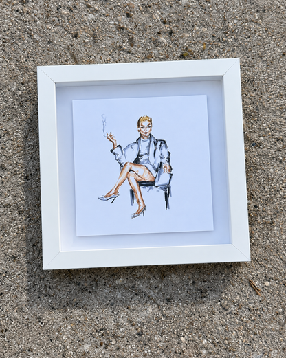 BASIC INSTINCT framed print (8x8)
