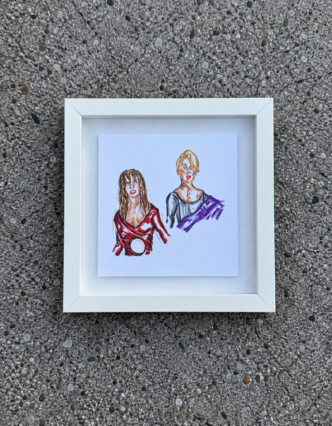 Death Becomes Her framed print (8x8)