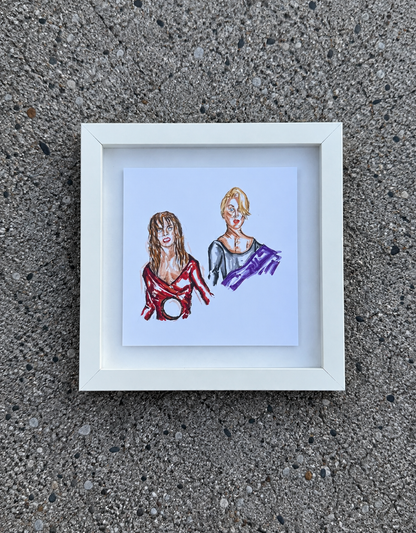 Death Becomes Her framed print (8x8)