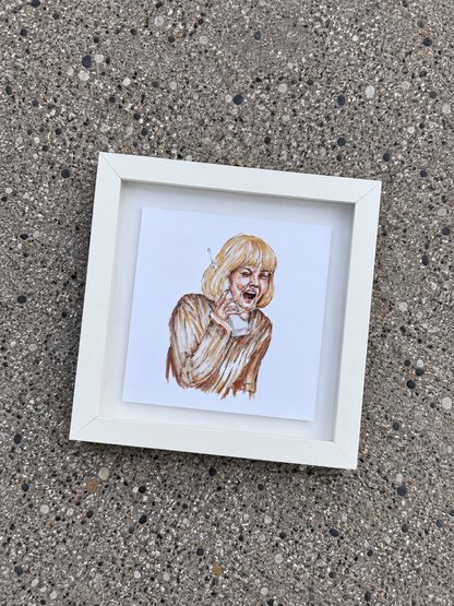 SCREAM framed print (8x8)
