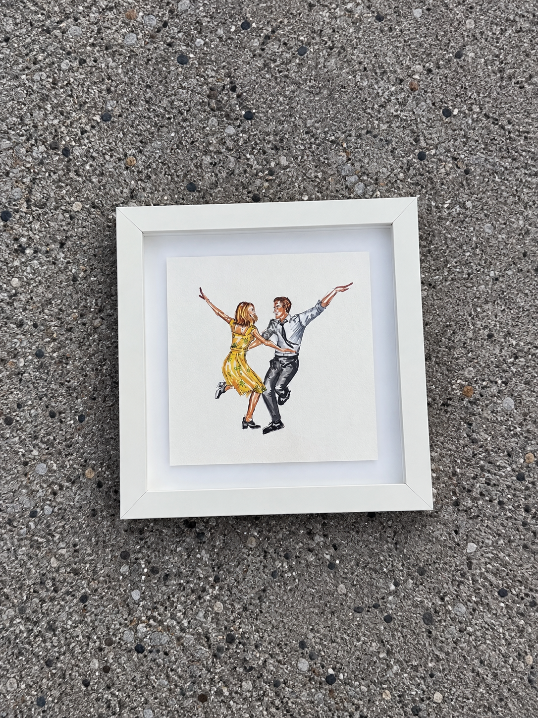 LA LA LAND framed print (8x8)