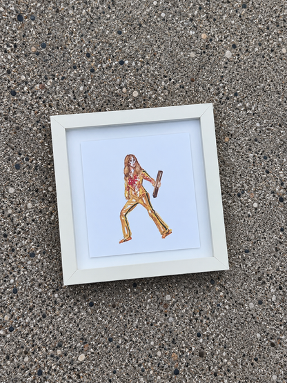 KILL BILL framed print (8x8)