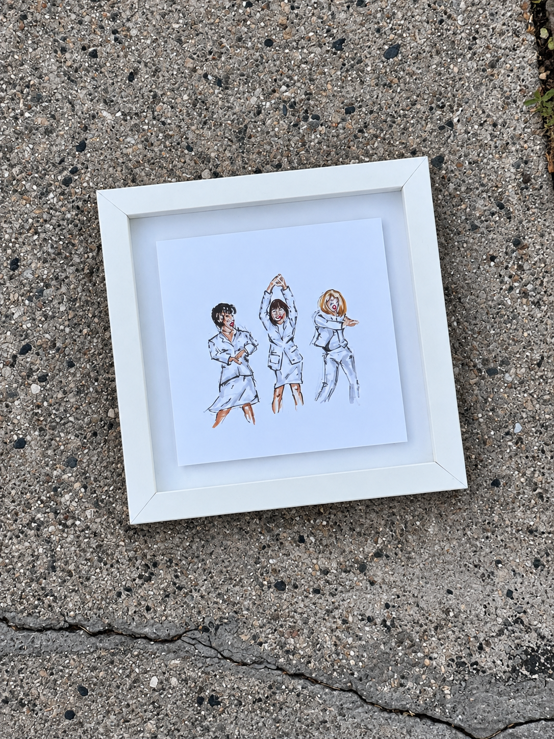THE FIRST WIVES CLUB framed print (8x8)