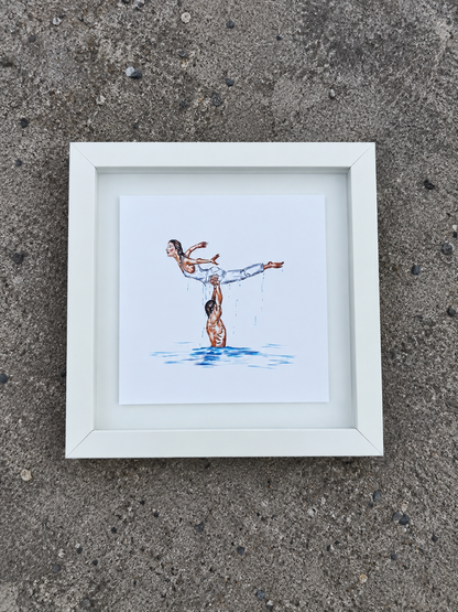 DIRTY DANCING framed print (8x8)