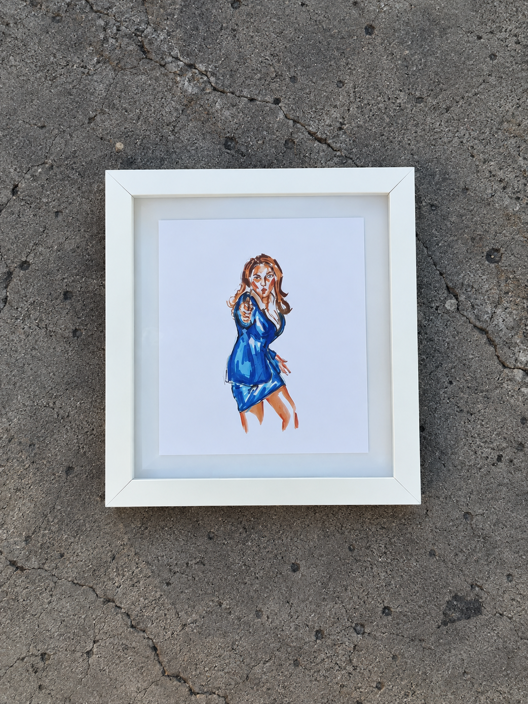 JACKIE BROWN framed print (8x8)