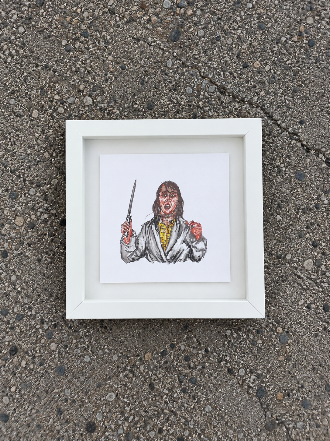 THE SHINING framed print (8x8)