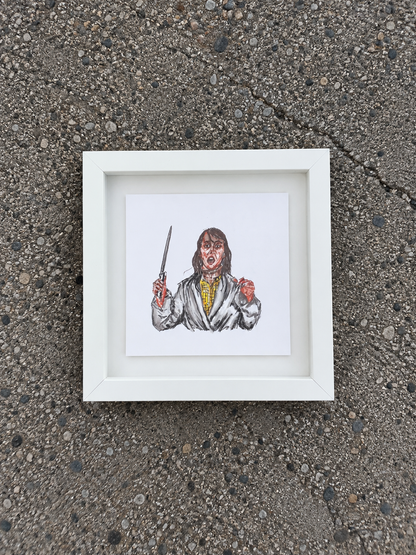 THE SHINING framed print (8x8)