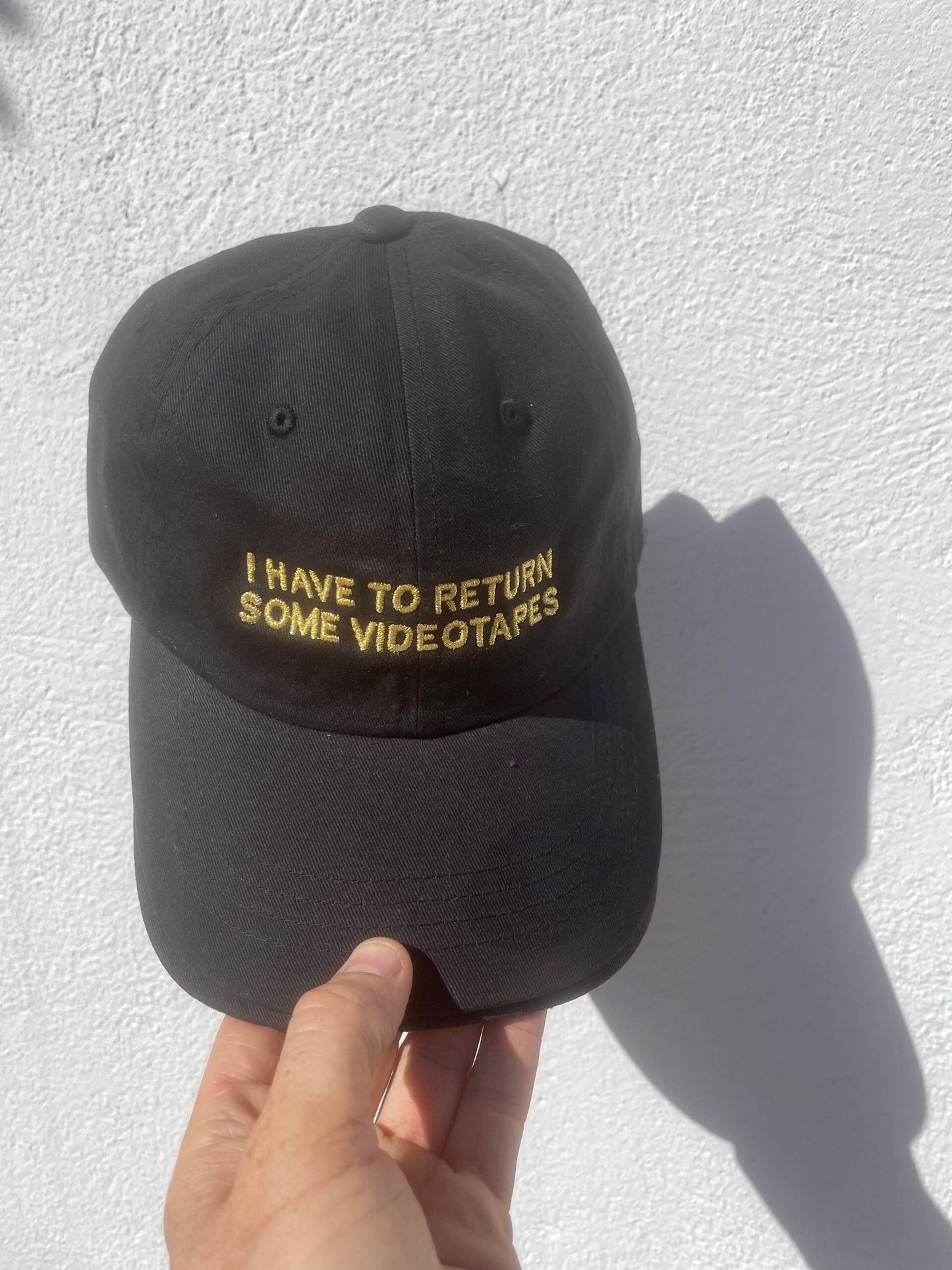 American Psycho CAP - Gold on Black - Dad Cap