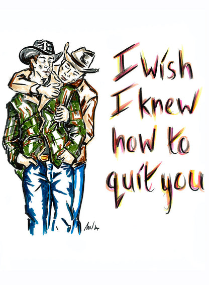 BROKEBACK MOUNTAIN line drawing tank - Tank Top